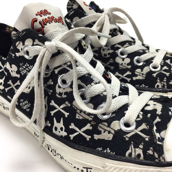 “Itchy & Scratchy” Converse All Stars Shoes - Picture 2 of 7